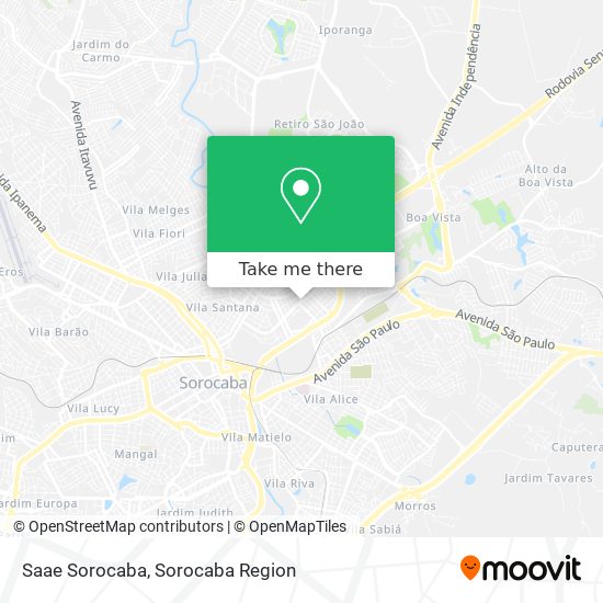 Mapa Saae Sorocaba