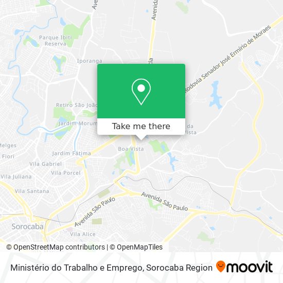 Mapa Ministério do Trabalho e Emprego