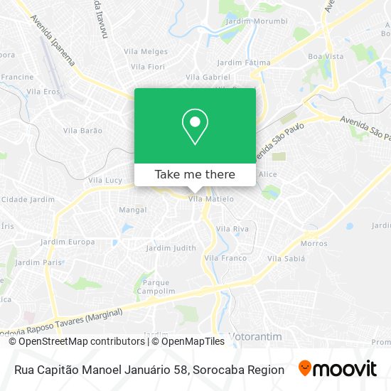 Rua Capitão Manoel Januário 58 map