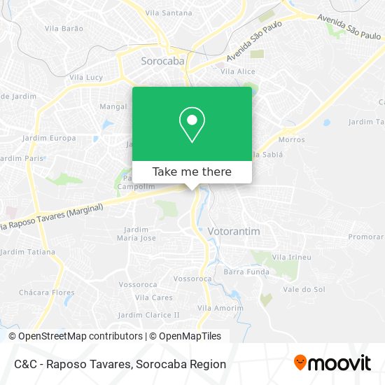 C&C - Raposo Tavares map