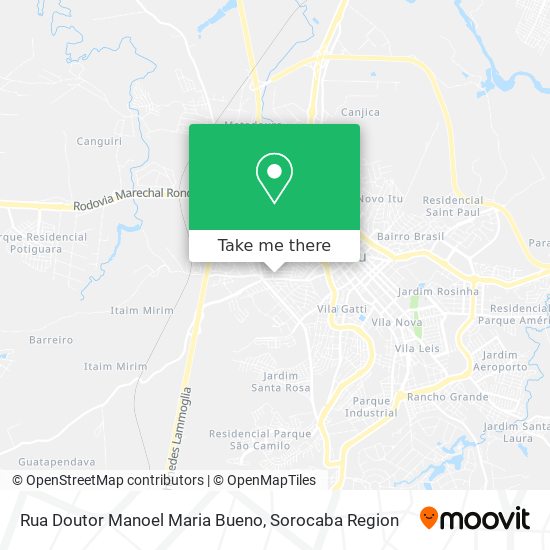 Rua Doutor Manoel Maria Bueno map