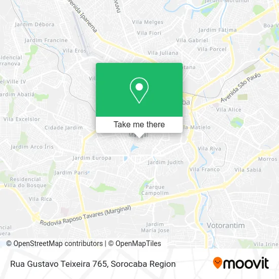 Rua Gustavo Teixeira 765 map