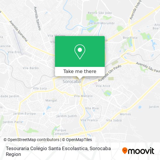 Tesouraria Colégio Santa Escolastica map