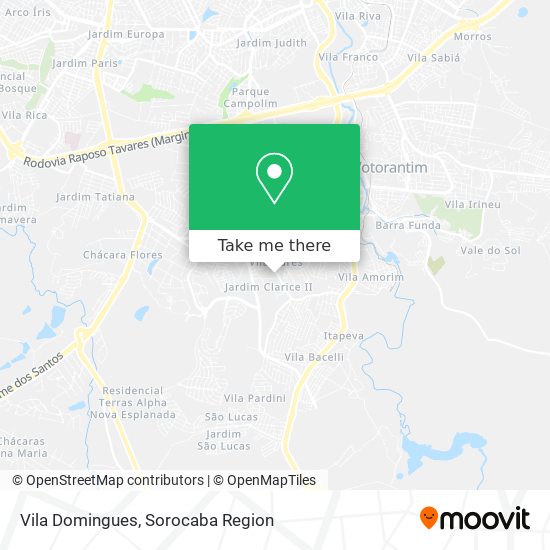 Vila Domingues map