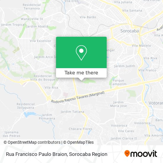 Rua Francisco Paulo Braion map