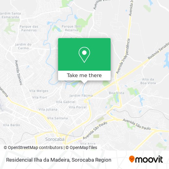 Residencial Ilha da Madeira map
