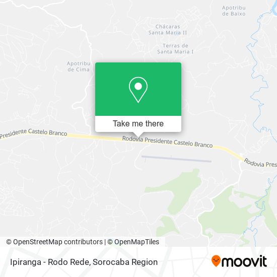 Ipiranga - Rodo Rede map