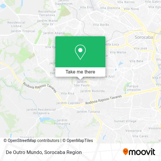 De Outro Mundo map