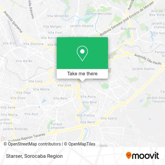 Starser map