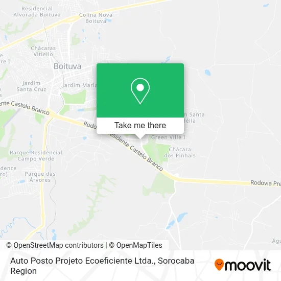 Auto Posto Projeto Ecoeficiente Ltda. map