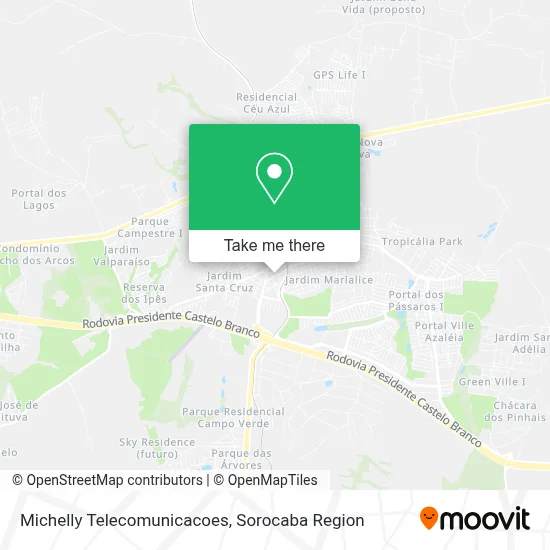 Michelly Telecomunicacoes map