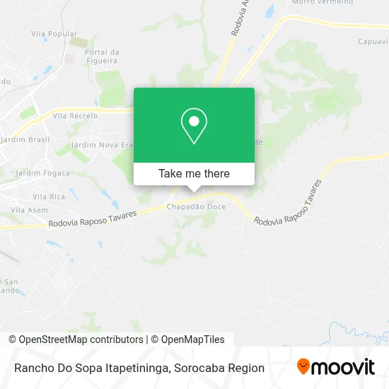 Rancho Do Sopa Itapetininga map