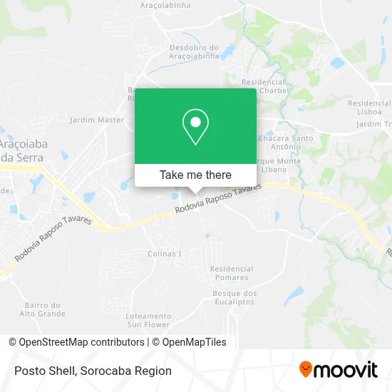 Posto Shell map