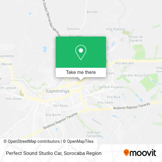 Perfect Sound Studio Car map