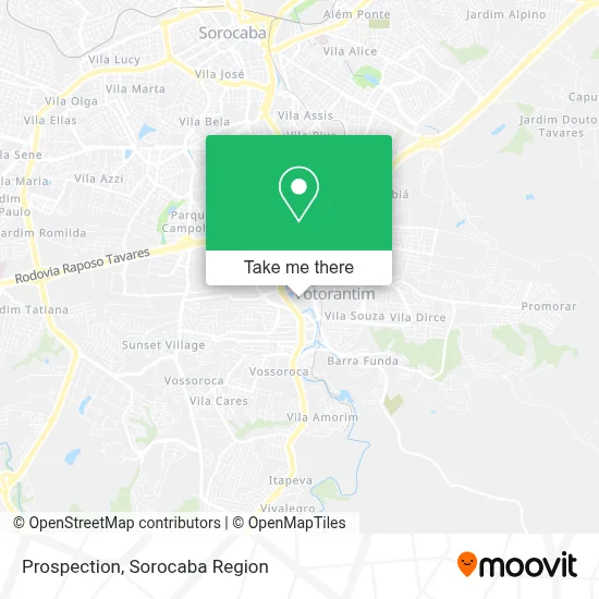 Prospection map
