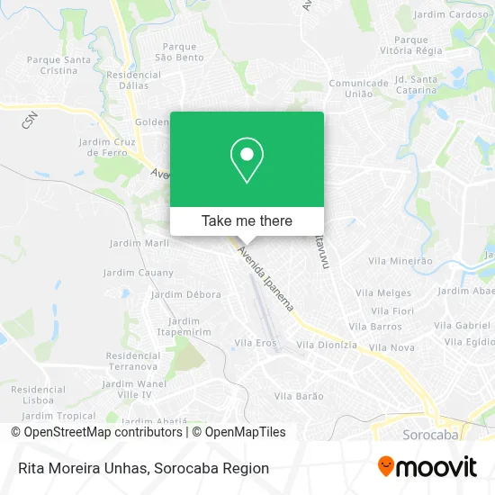 Rita Moreira Unhas map