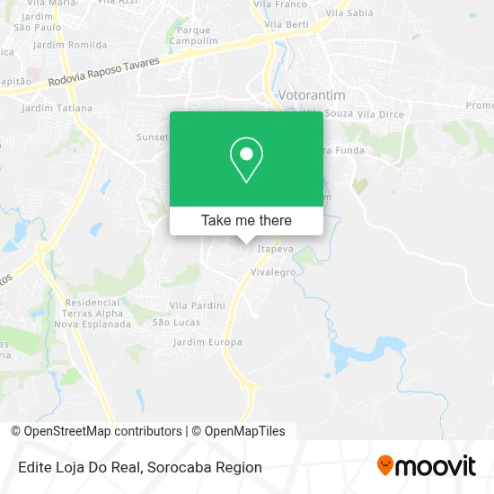 Edite Loja Do Real map