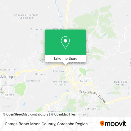 Garage Boots Moda Country map