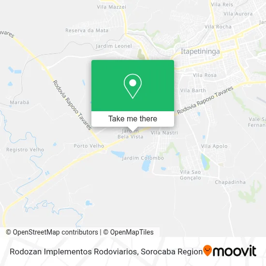 Rodozan Implementos Rodoviarios map