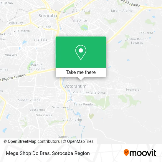 Mega Shop Do Bras map