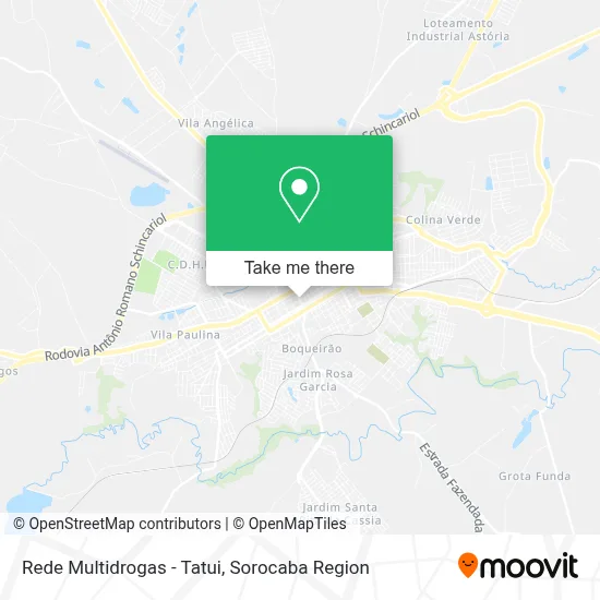Rede Multidrogas - Tatui map