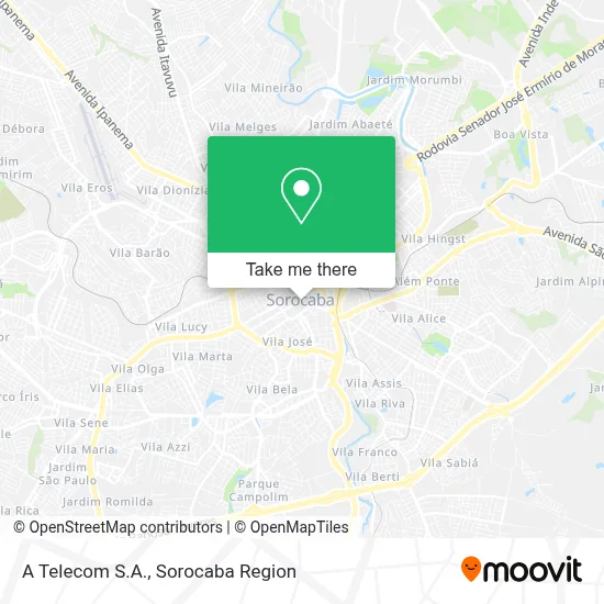 A Telecom S.A. map