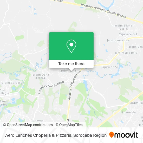 Aero Lanches Choperia & Pizzaria map