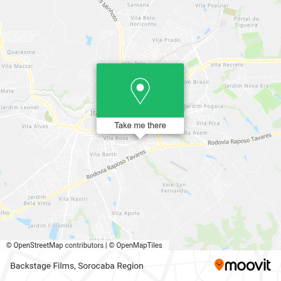 Backstage Films map