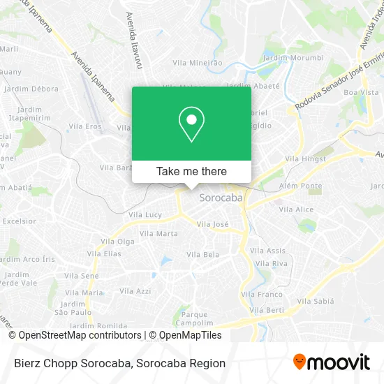 Bierz Chopp Sorocaba map