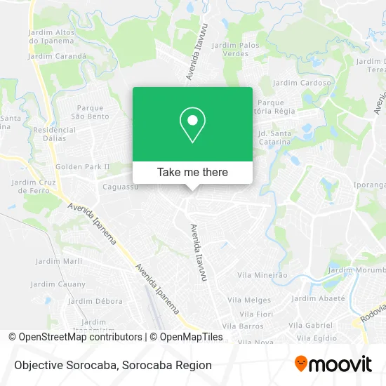 Objective Sorocaba map