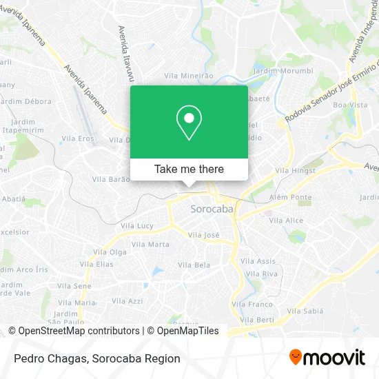 Pedro Chagas map