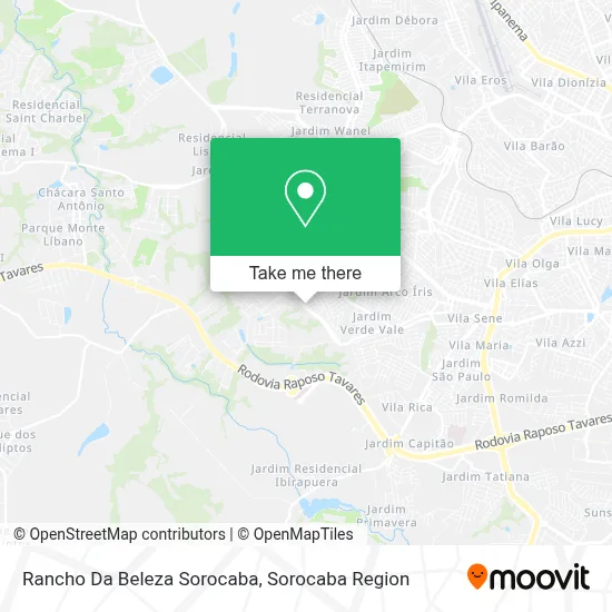 Rancho Da Beleza Sorocaba map