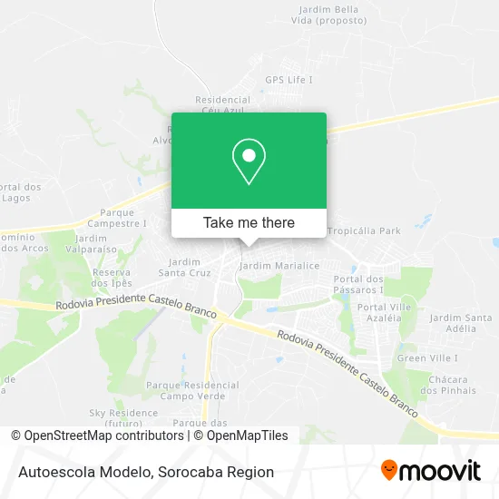 Autoescola Modelo map