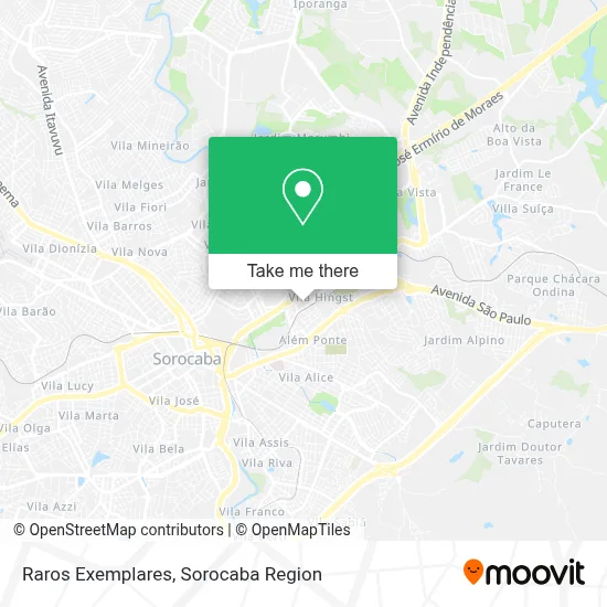 Raros Exemplares map