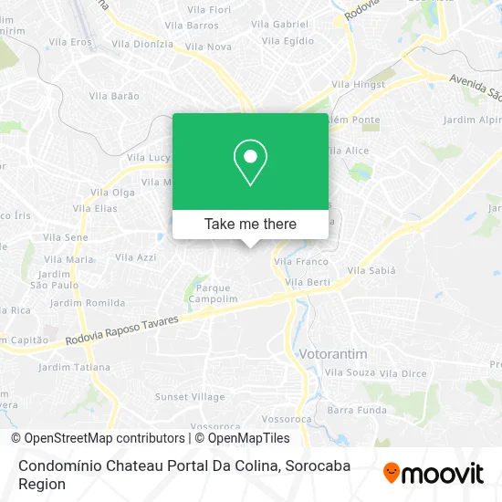 Condomínio Chateau Portal Da Colina map