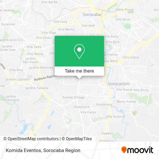 Komida Eventos map