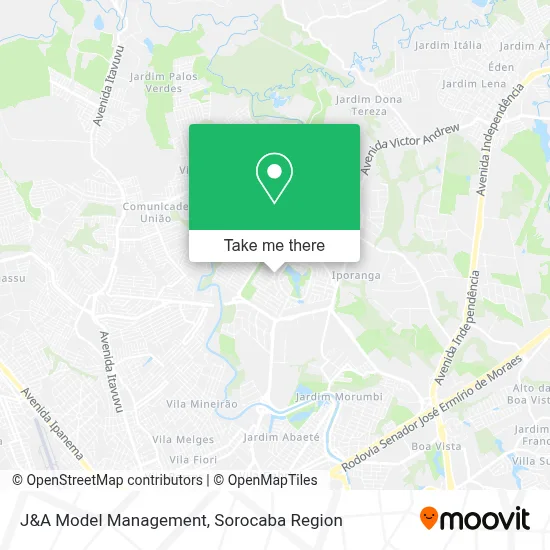J&A Model Management map