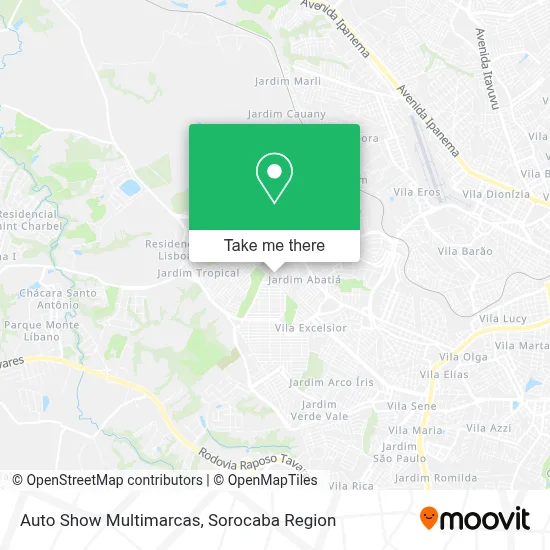 Auto Show Multimarcas map