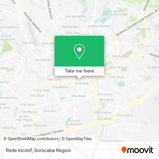 Rede Inconf map
