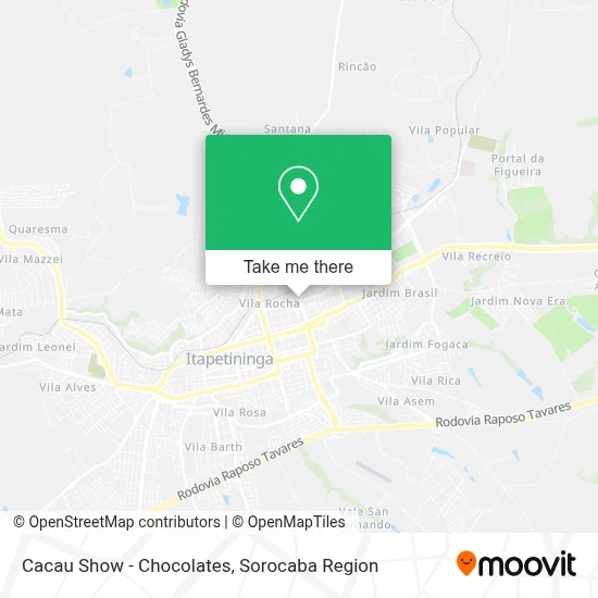 Cacau Show - Chocolates map