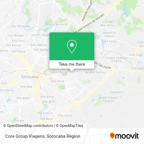 Core Group Viagens map