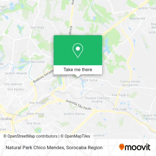 Natural Park Chico Mendes map