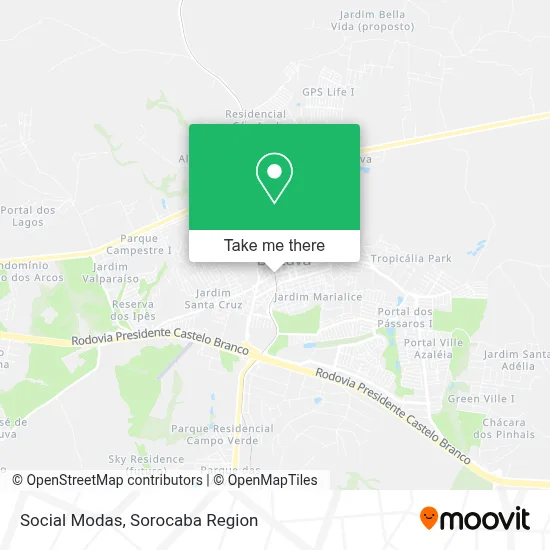 Social Modas map
