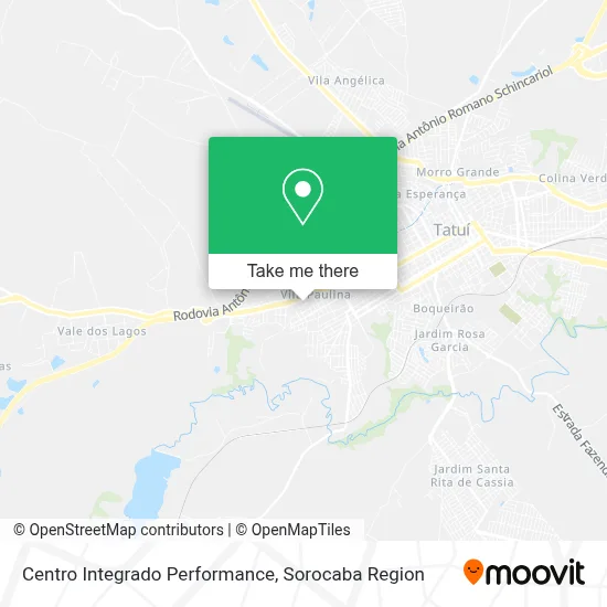 Centro Integrado Performance map