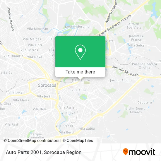 Auto Parts 2001 map