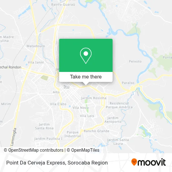 Point Da Cerveja Express map