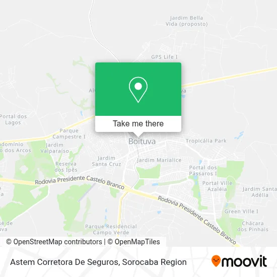Astem Corretora De Seguros map