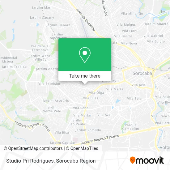 Studio Pri Rodrigues map