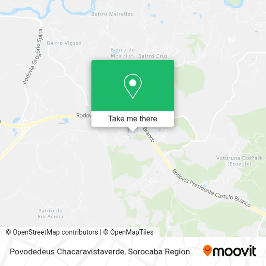 Povodedeus Chacaravistaverde map