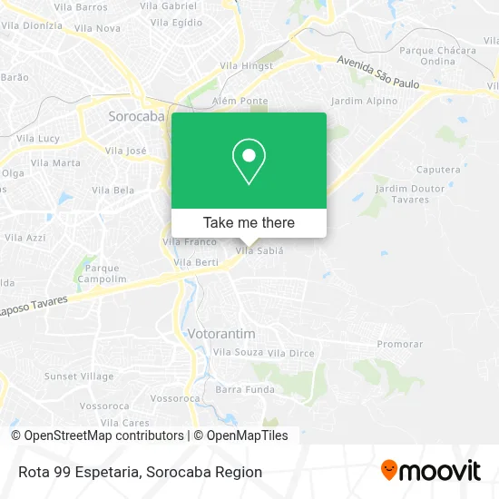 Rota 99 Espetaria map